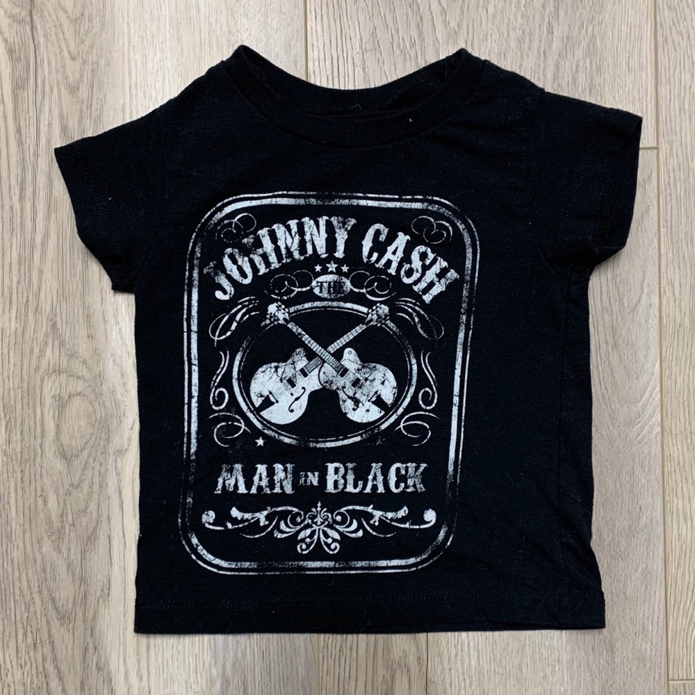 Johnny Cash baby tee shirt